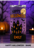 Personalised Halloween Tumbler – Custom Name Gift