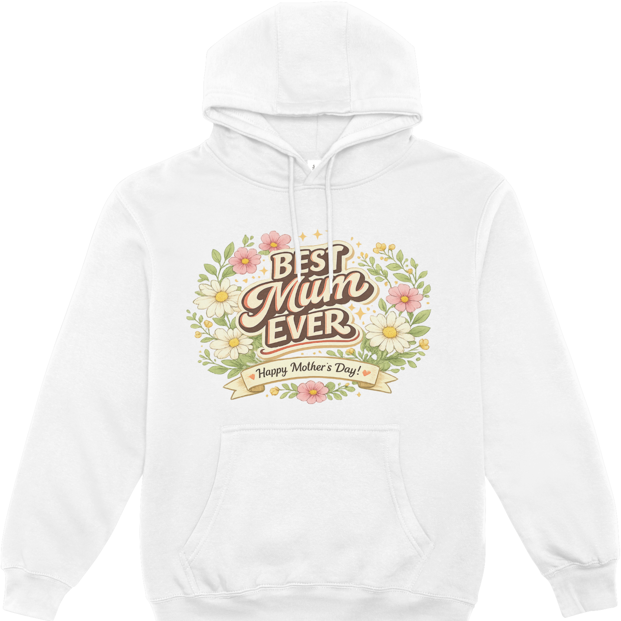 Best Mum Ever Floral Mother’s Day T-Shirt & Hoodie