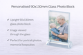 Personalised Glass Photo Block 90x130mm