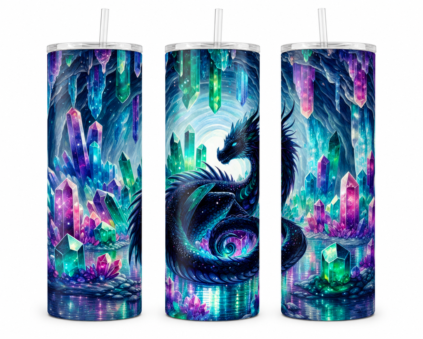 Crystal Dragon Cave 20oz Skinny Tumbler