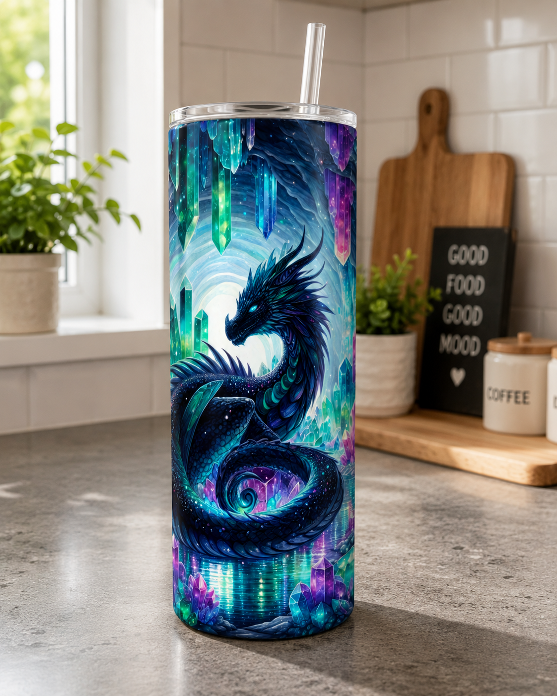 Crystal Dragon Cave 20oz Skinny Tumbler