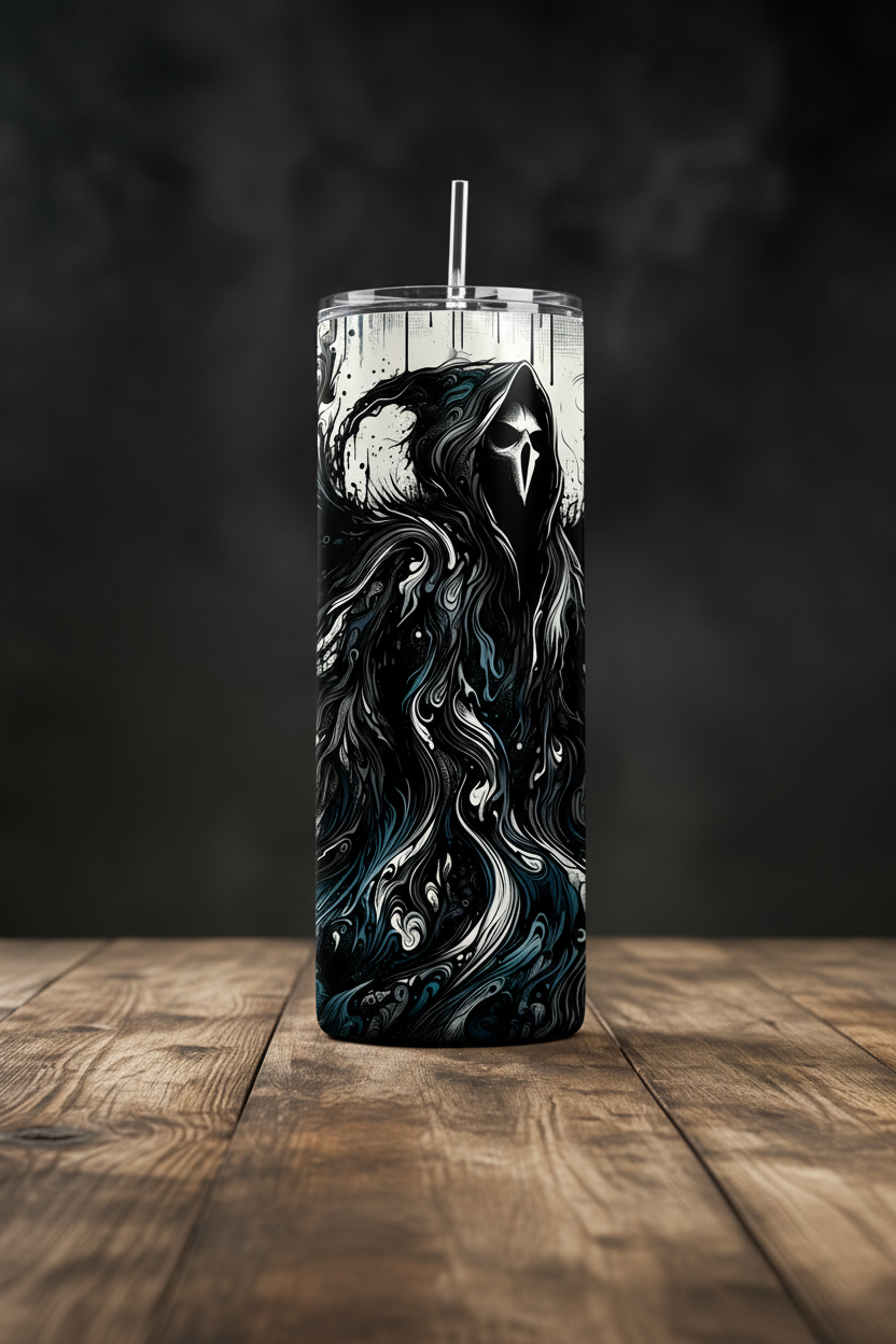 Gothic Horror Tumbler Mockup 1