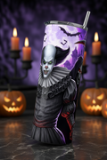 Horror Clown Wolf & Grim Reaper 20oz Skinny Tumbler