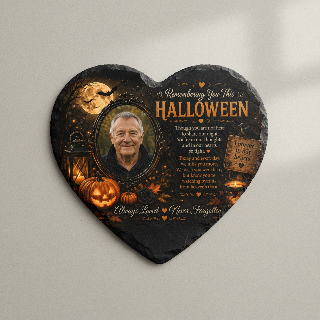 Heart 15cm Slate Mockup