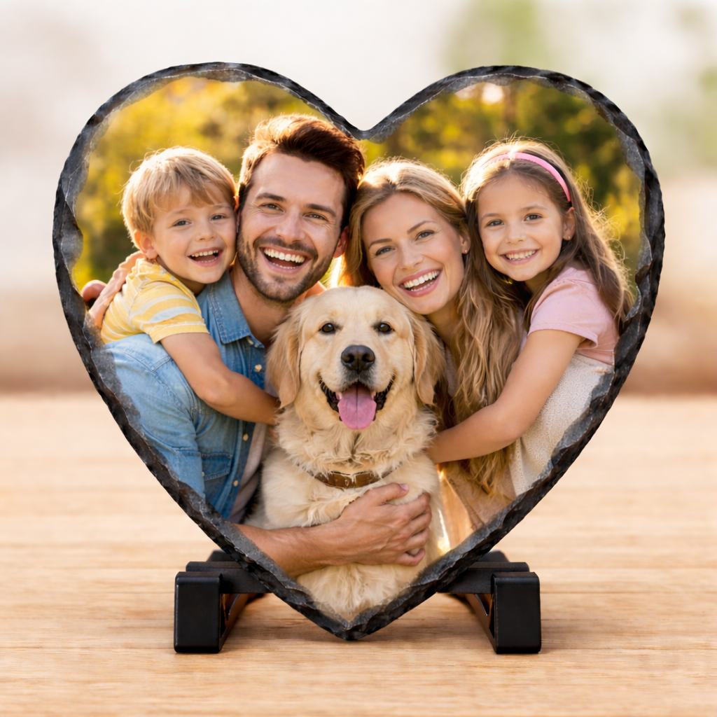 Personalised Pet Loss Sympathy Gift Photo Slate
