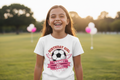 Personalised Football Birthday Girl T-Shirt - Lifestyle