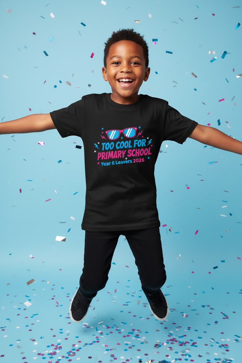 Too Cool for Primary School Year 6 Leavers 2026 – Lifestyle Shot