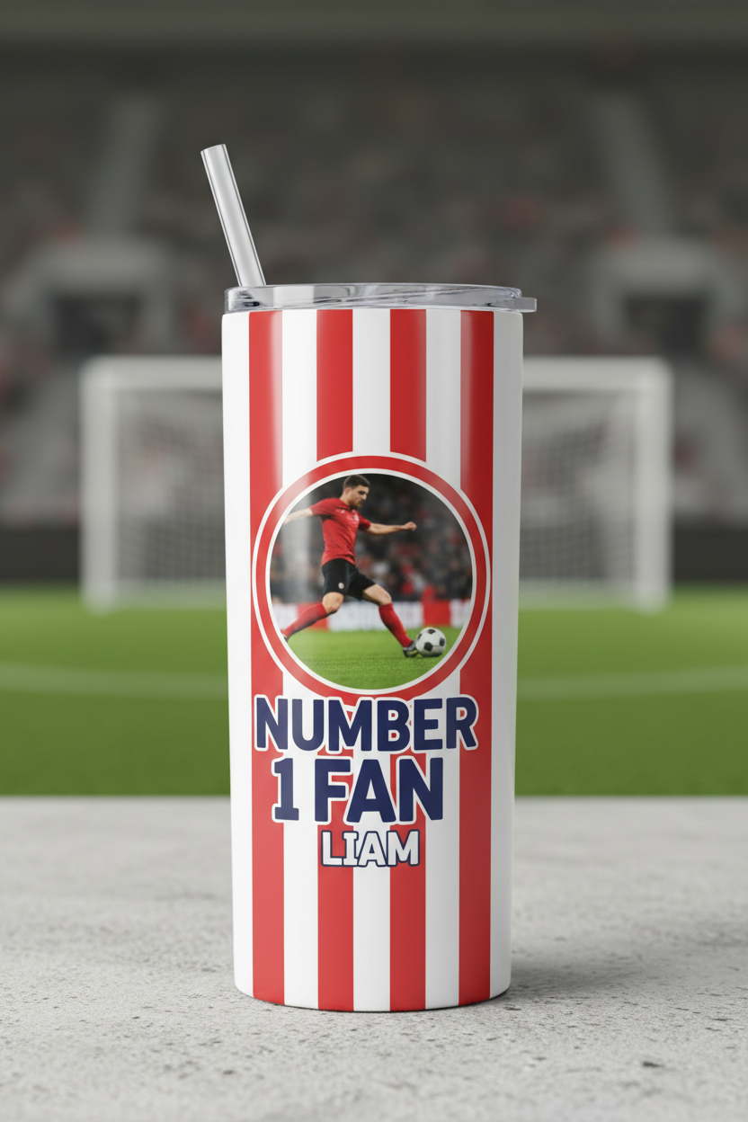 Number 1 Fan tumbler mockup