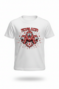 Kids England Football Fan T-Shirt - White Ghost Mannequin