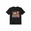 Blowing Bubbles terrace fans black t-shirt flat lay