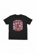 Grandad The Man The Myth The Legend black t-shirt flat lay mockup