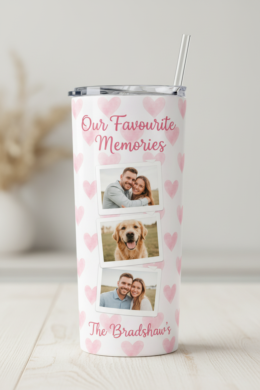 Our Favourite Memories tumbler mockup