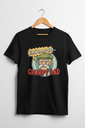 Grumpy Dad Back In My Day black t-shirt on hanger