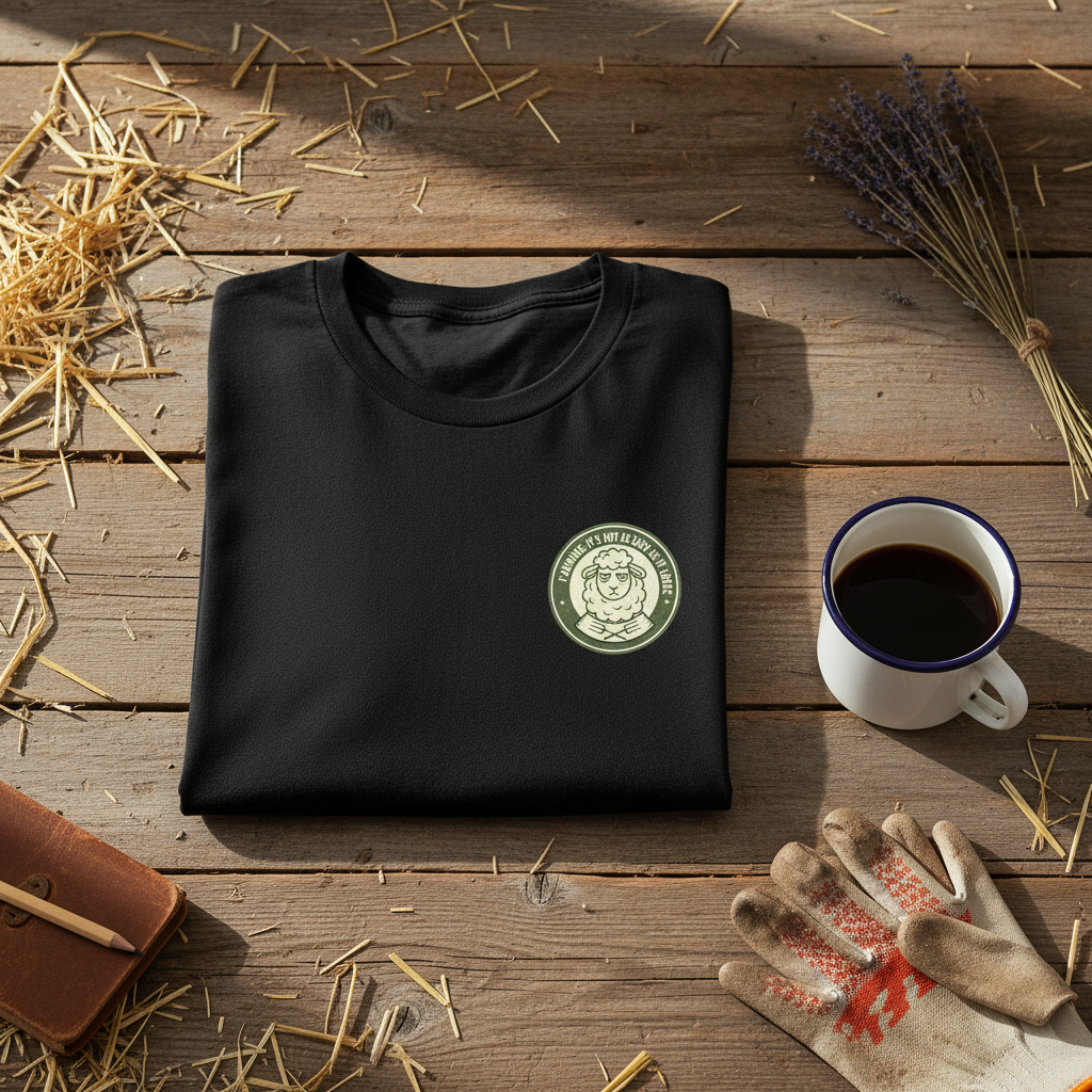 Farming It's Not As Easy As It Looks T-Shirt - Lifestyle farm shot