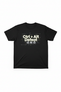 Ctrl Alt Defeat IT T-Shirt black flat lay