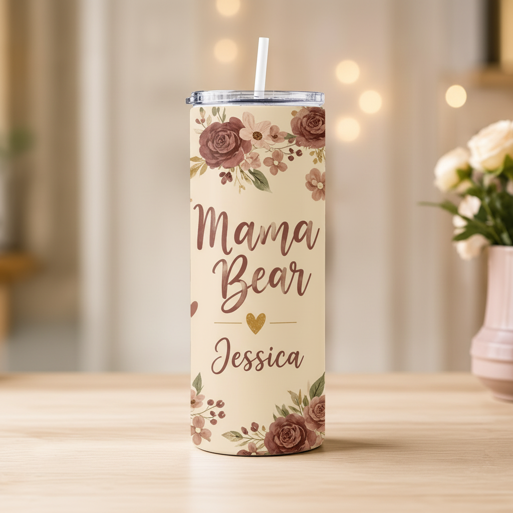 Personalised Mama Bear Tumbler – Add Names or Wording | 20oz