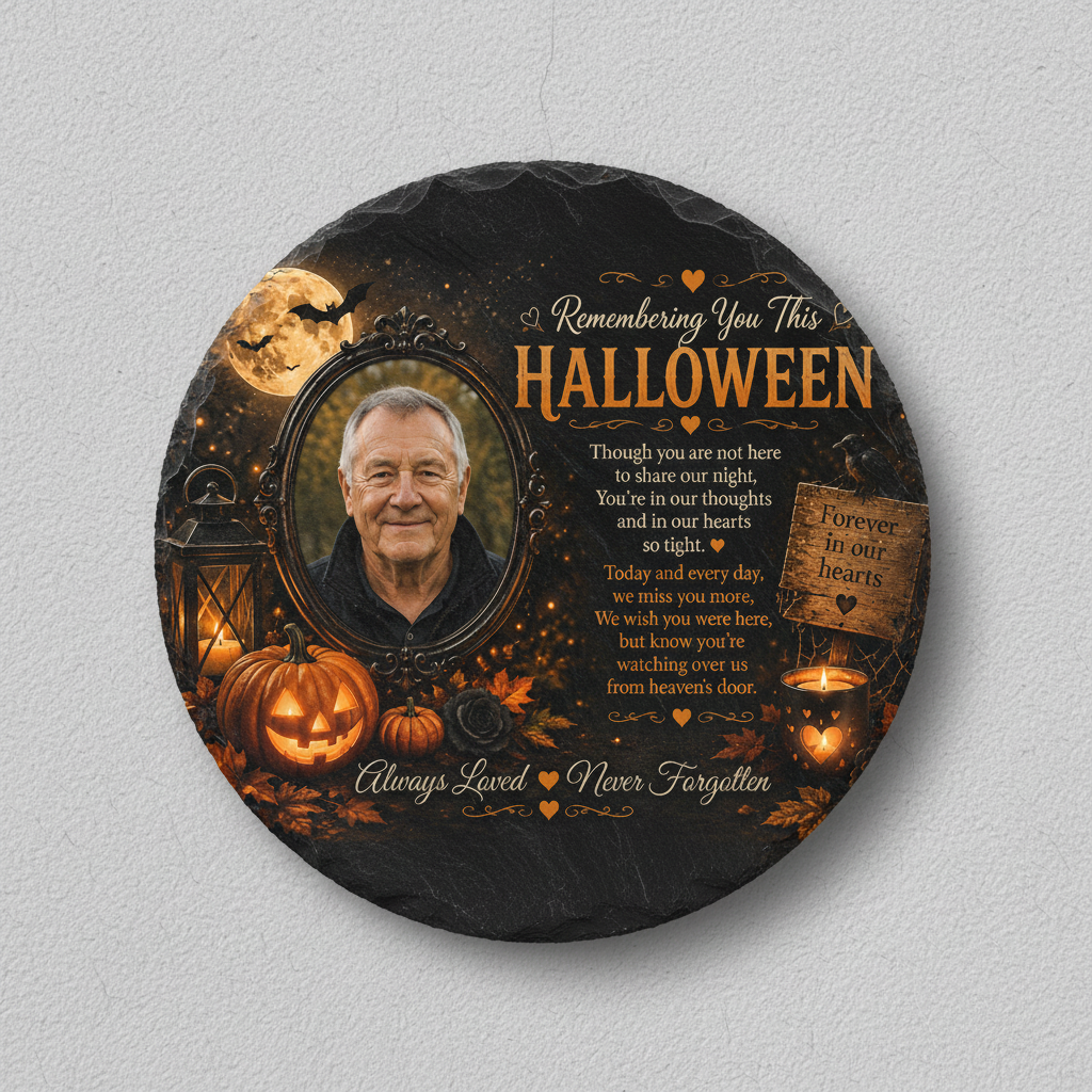 Round 15cm Slate Mockup