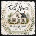 Personalised Our First Home Slate Plaque | New Home Gift