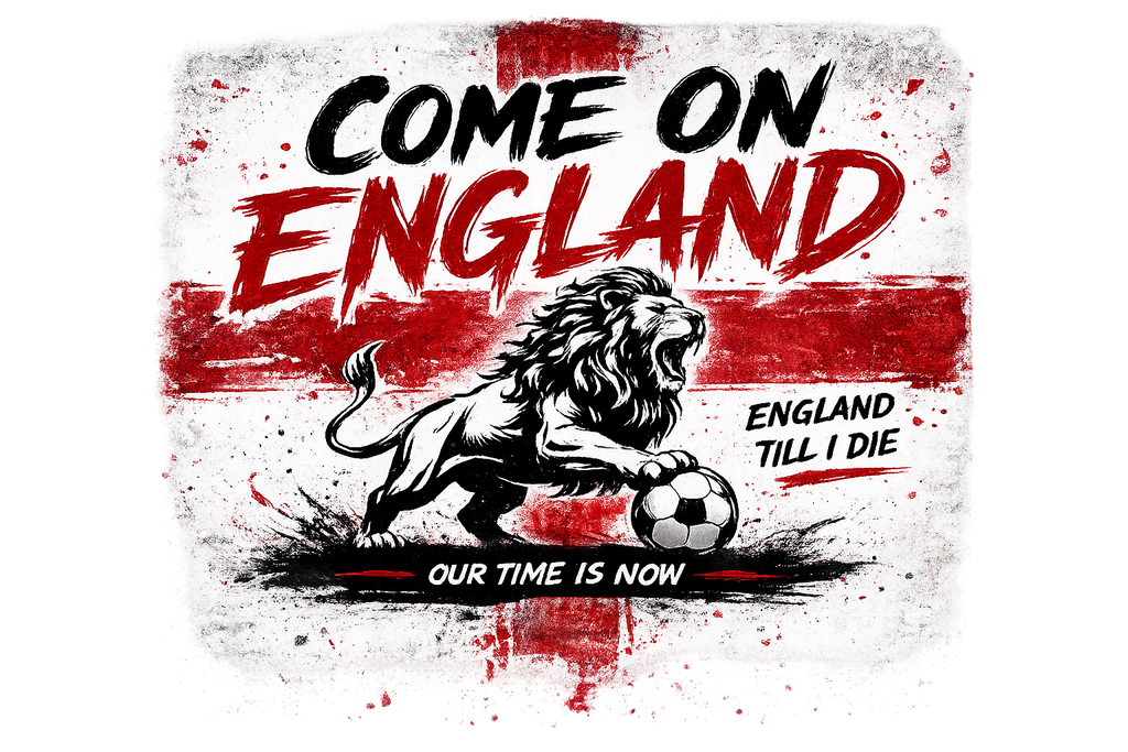 Come On England design graphic