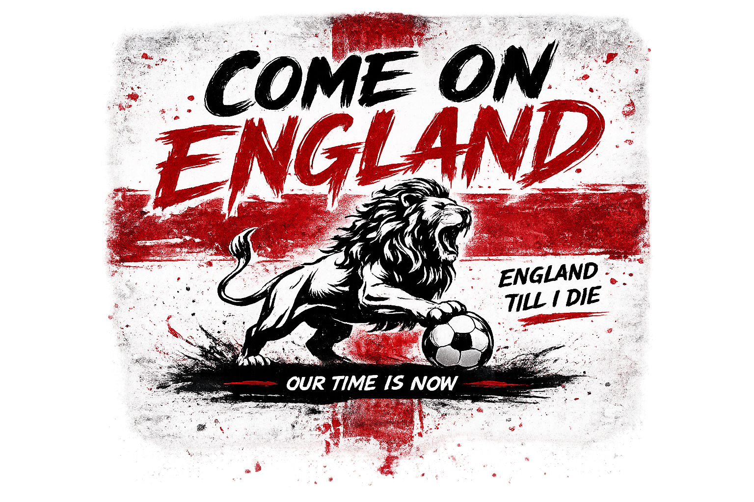 Come On England design graphic