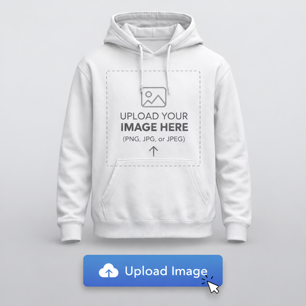 Personalised Photo & Text Hoodie | Custom Image Upload Hoodie UK